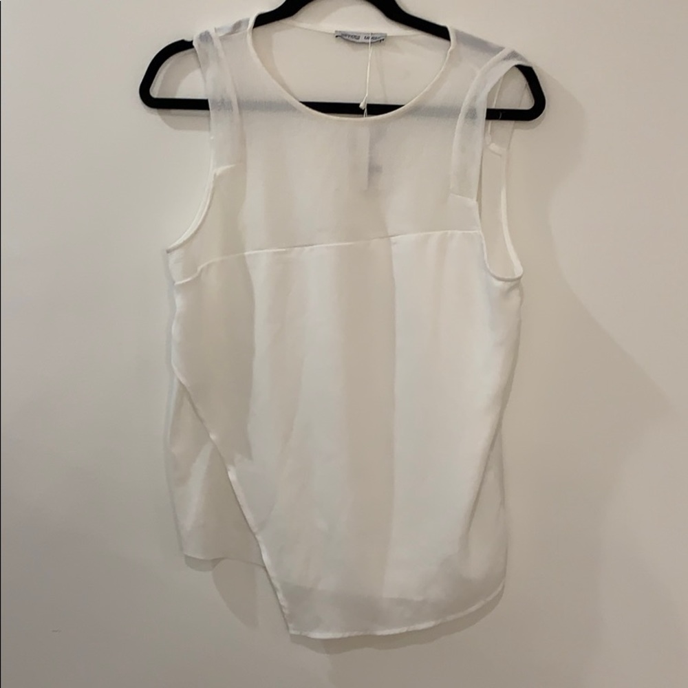 Zara white top